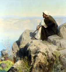 Unelmia Polenov, Vasili Dmitrievich (1844-1927). Öljy kankaalle
