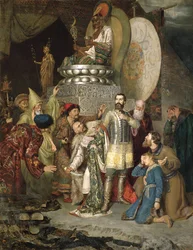 "Prinssi Mikael Tšernigovista Batu Khanin leirillä", 1246 1883.