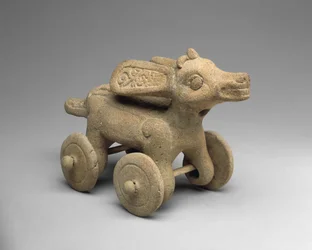 Pyörähirvi, 300-900 jKr (keramiikka)