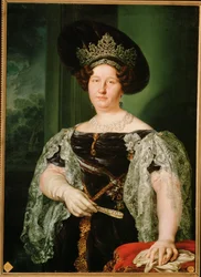 Maria Christina de Bourbon, Fernando VII:n neljäs vaimo (maalaus kankaalle)