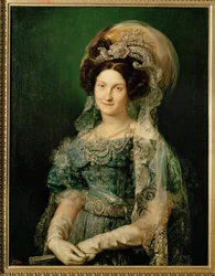 Maria Christina de Bourbon, Fernando VII:n neljäs vaimo (maalaus kankaalle)