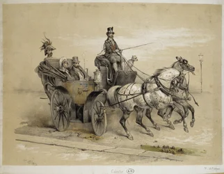 Caleche - Adamin litografia, v.1840