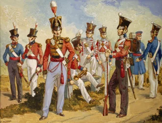 Kuninkaallisen merijalkaväen univormut 1815-1850, noin 1924