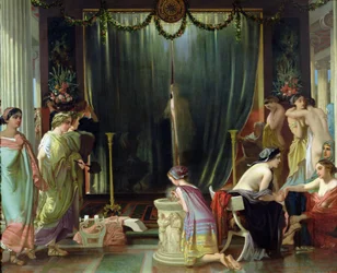 Zeuxis valitsee mallia Helenille