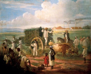 Ruoko sato. Victor Patricio de Landaluzen (1829-1889) maalaus