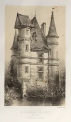Viehättävää arkkitehtuuria tai 1400-luvun monumentteja. Ja XVI. Vuosisatoja: Ranskan linnat XV ja XVI vuosisadalla: Pl. 63, entinen Manor De La Fosse (Saône et Loire)
