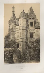 Viehättävää arkkitehtuuria tai 1400-luvun monumentteja. Ja XVI. Vuosisatoja: Ranskan linnat XV ja XVI vuosisadalla: Pl. 78, Manoir de Belvau (Corrèze)