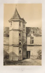 Kuvankaunis arkkitehtuuri tai 1400-luvun monumentit. Ja XVI. Vuosisatoja: Ranskan linnat XV ja XVI vuosisadalla: Pl. 87, Priory of Sainte Gaudulfe (Eure)