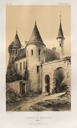 Kuvankaunis arkkitehtuuri tai 1400-luvun monumentit. Ja XVI. Vuosisatoja: Ranskan linnat XV ja XVI vuosisadalla: Pl. 89, Château du Vaumissel (Calvados)