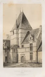 Viehättävää arkkitehtuuria tai 1400-luvun monumentteja. Ja XVI. Vuosisatoja: Ranskan linnat XV ja XVI vuosisadalla: Pl. 93, Château de Cramesnil (Calvados)