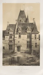Kuvankaunis arkkitehtuuri tai 1400-luvun monumentit. Ja XVI. Vuosisatoja: Ranskan linnat XV ja XVI vuosisadalla: Pl. 97, Château de Baumais (Calvados)