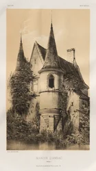Kuvankaunis arkkitehtuuri tai 1400-luvun monumentit. Ja XVI. Vuosisatoja: Ranskan linnat XV ja XVI vuosisadalla: Pl. 98, Manoir d
