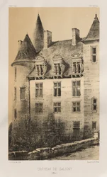 Kuvankaunis arkkitehtuuri tai 1400-luvun monumentit. Ja XVI. Vuosisatoja: Ranskan linnat XV ja XVI vuosisadalla: Pl.100, Château de Saligny (liittoutuneita)