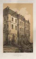 Viehättävää arkkitehtuuria tai 1400-luvun monumentteja. Ja XVI. Vuosisatoja: Chateaux De France XV ja XVI vuosisadalla: Pl. 35, Château De Mello (Oise)