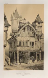 ...Pl. 27, Maison A Peronne Somme, julkaistu 1860.