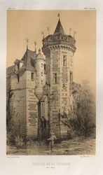 Pl. 28, Chateau De La Verdiere Ille en Vilaine, julkaistu 1860.
