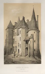 ...pl. 45 Château De Chassy Saône et Loire, 1860.