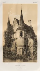 ...pl. 98, Ansac Corrèzen kartano, 1860.