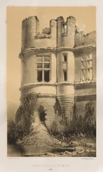 ...pl. 99, Belin Sarthen vanha linna, 1860.