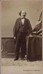 Viulisti ja säveltäjä Moritz Kässmayerin muotokuva 1831-1884, noin 1865.
