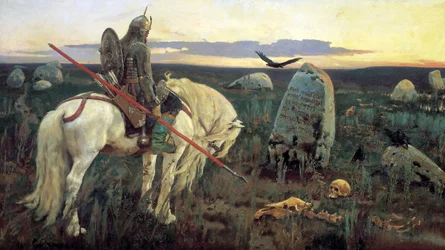 Ritari tienhaarassa, 1898