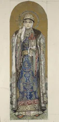 Pyhä Olga, Kiovan prinsessa Tutkimus freskoista Kiovan Pyhän Vladimirin katedraalissa, 1884-1889
