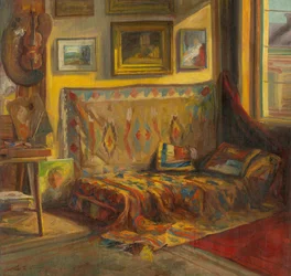 Taiteilijastudion sisustus