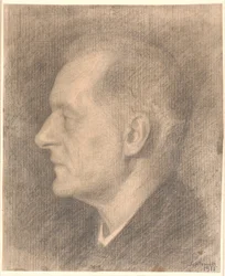 Alfred Bramsenin muotokuva, profiili jne.