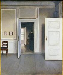 Nainen sisätilassa, Strandgrade 30, 1901