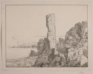 Kallioinen rannikko Bornholmissa