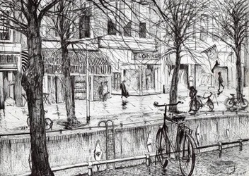 Harlingen Holland, 2005, (muste paperille)