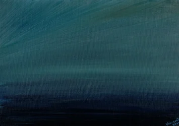 Ocean Twilight, 2017, (öljy kankaalle)