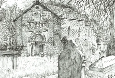 Old Church, Prestbury, 2009, (muste paperille)