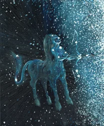 Tähtimerkki Jousimies, 2016, (öljy kankaalle)