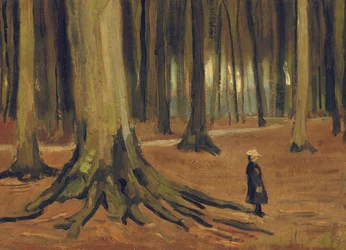 Tyttö metsässä, 1882