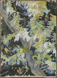 Kukkiva akaasia (1853-1890). Mitat: 33x24 cm. Nationalmuseum, Tukholma