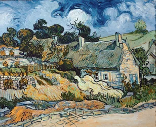 Chaumes de Cordeville - Auvers-Sur-Oise (öljy kankaalle