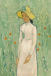 Tyttö valkoisissa, 1890.