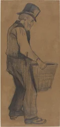 Vanha mies kantoi ämpäriä, 1882.