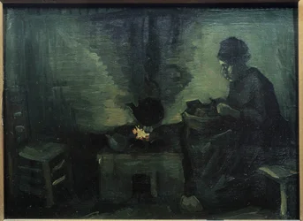 Vincent van Goghin (1853-1890) talonpoika-peiture Marouflee puulla 1885 su. 0,29x0,4 m Pariisi, Musee d