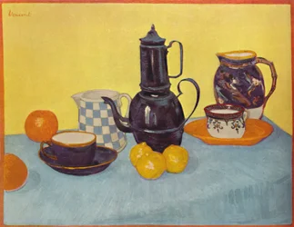 Asetelma ja kahvipannu, 1888, 1937