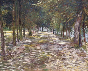 Avenue Voyer-d"Argensonin puistossa Asnieresissa, 1887