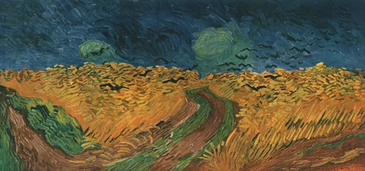 Vehnäpelto ja variksia, heinäkuu 1890, 1947