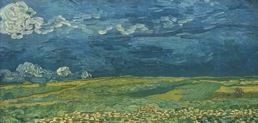 Vehnäpellot ukkospilvien alla, heinäkuu 1890, 1947