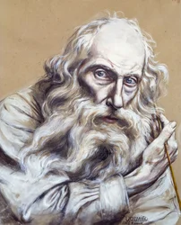 Omakuva, Vincenzo Gemito (1852-1929), tempera paperille, 50x40 cm