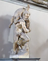 Herculesin työ, Salone dei Cinquecento (marmori)
