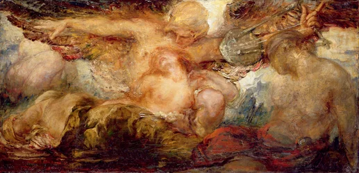 Orpheus ja Eurydice (öljy kankaalle)