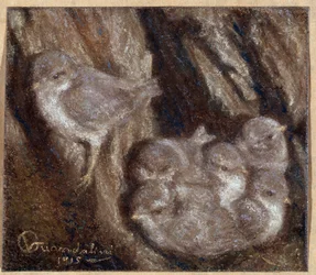 Vittorio Guandalinin La couvee Pastelli (1861-1923)