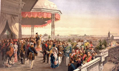 Keisari Aleksanteri III:n kruunaamisen jälkeiset julkiset juhlat Khodynka-kentällä (Krunausalbumista), Vladimir Jegorovich Makovsky (1846-1920)