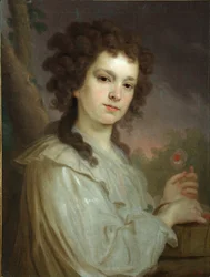 Olga Kuzminichna Filippovan muotokuva 1772-1829, 1790
